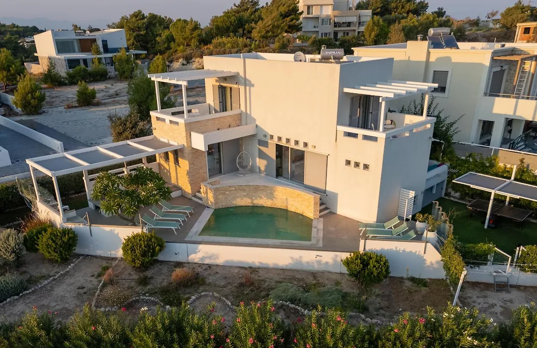 Kalithea-Hills Villa With Pool For 8 Up To 12 In Rhodes Town-1