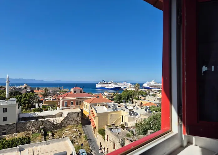 Boutique A Medieval Windmill Tower 2Bedrooms In The Heart Of Old Town With Magnificent Panoramic Seaview And Cityview Rhodes City